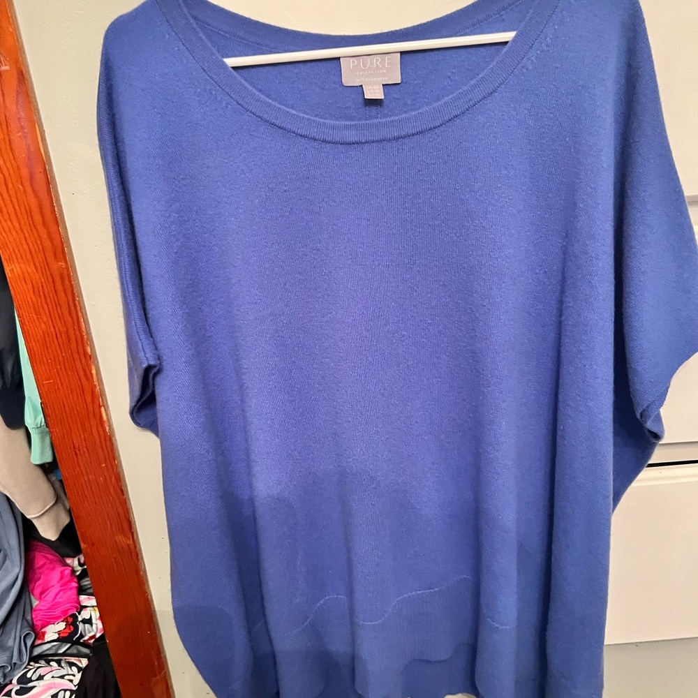 Pure Collection Women's Royal Blue sweater. 100% cashmere